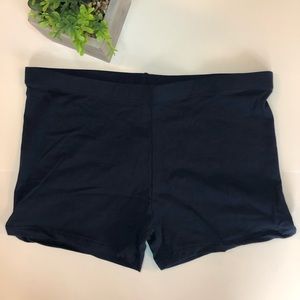 Forever 21 Navy Blue Bike Shorts Size Large